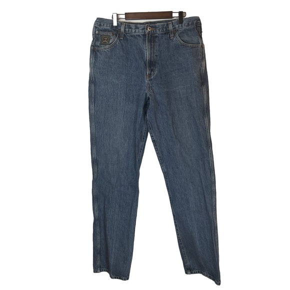Cinch Jeans Mens Blue Western Rodeo Cowboy Rancher Wash‎ Straight Size 36 - Picture 1 of 9